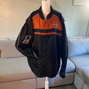 Men’s 3XL Harley Davidson Jacket *Missing Zipper*